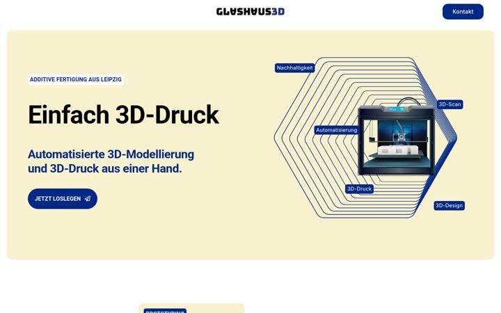 Screenshot of glashaus3d.de