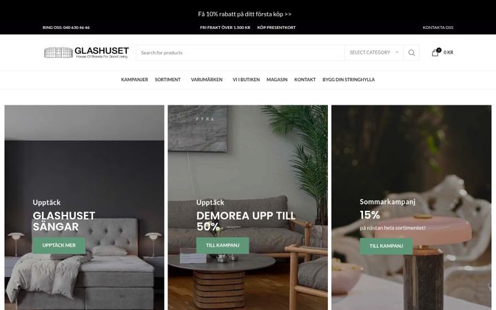 Screenshot of glashusetmalmo.se