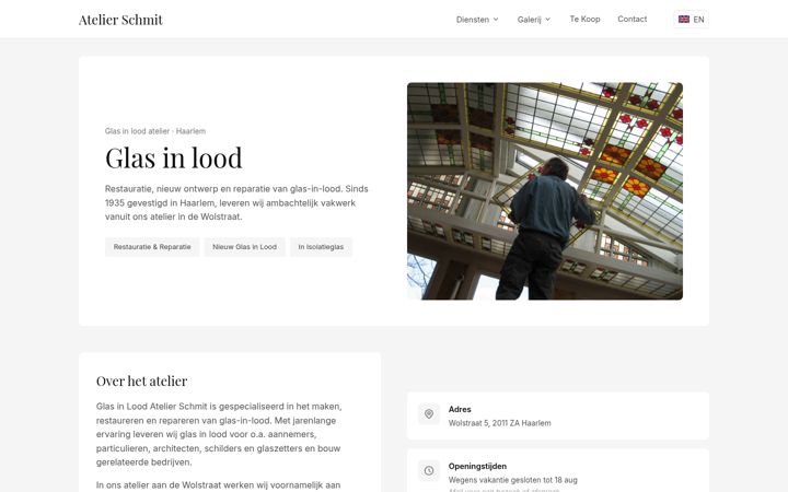 Screenshot of glasinlood.com