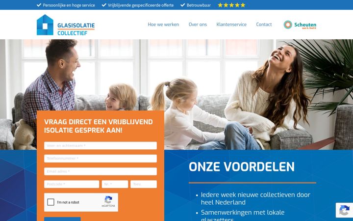 Screenshot του glasisolatiecollectief.nl
