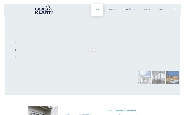 Screenshot of glasklart.nu