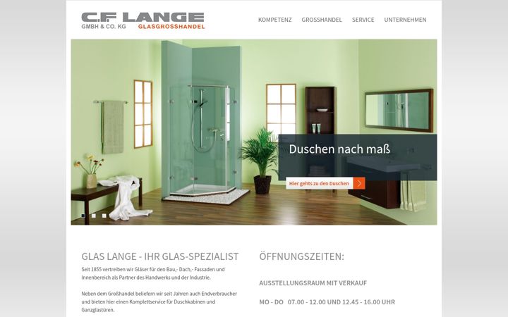Screenshot of glaslange.de