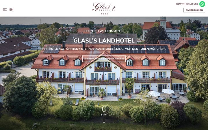 Screenshot of glasls-landhotel.de
