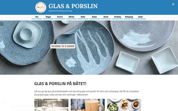 Screenshot of glasochporslin.se