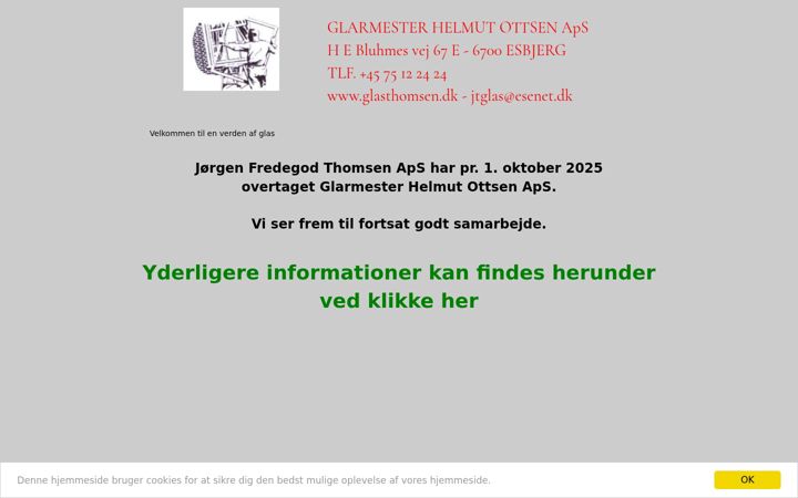 Screenshot of glasottsen.dk