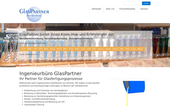 Screenshot of glaspartner-ilmenau.de
