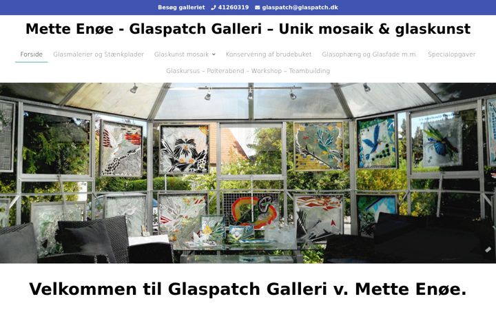 Screenshot of glaspatch-glaskunst.dk