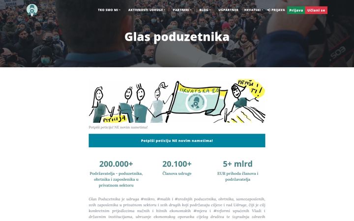 Screenshot von glaspoduzetnika.hr