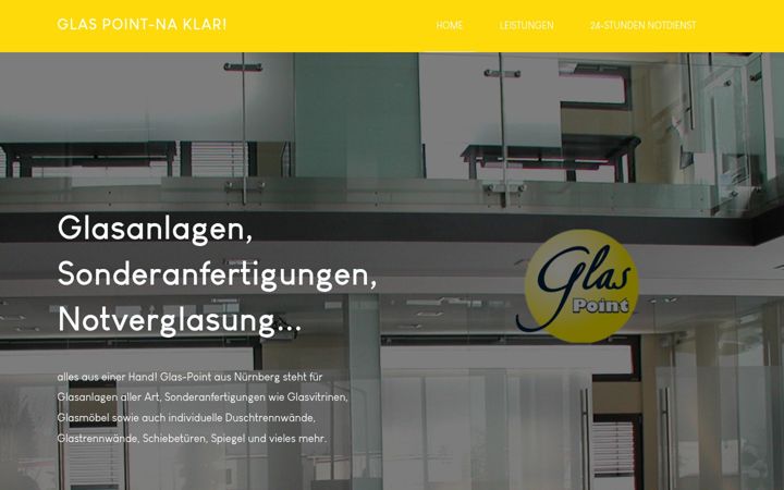 Screenshot of glaspoint.com
