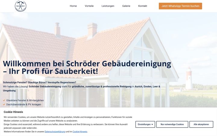 Screenshot of glasreinigung-schroeder.de