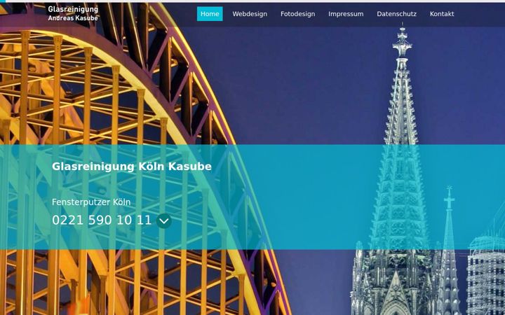 Screenshot of glasreinigung.koeln