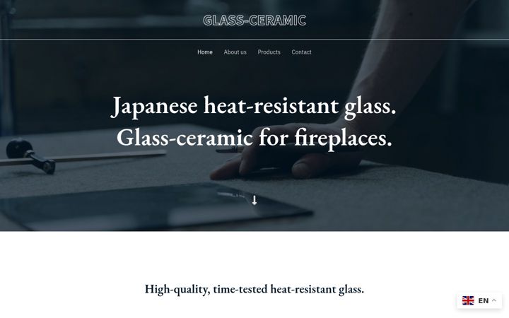 Screenshot of glass-ceramic.com