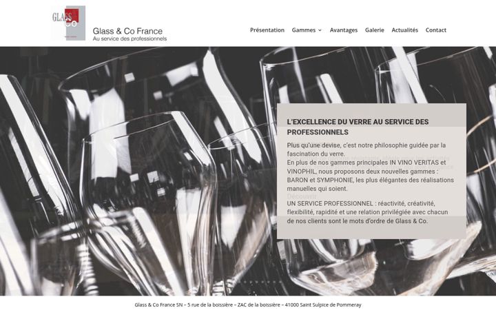 Screenshot of glass-co.fr