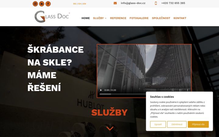Screenshot of glass-doc.cz