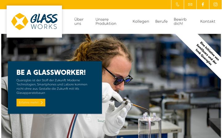 Screenshot of glass-works.de