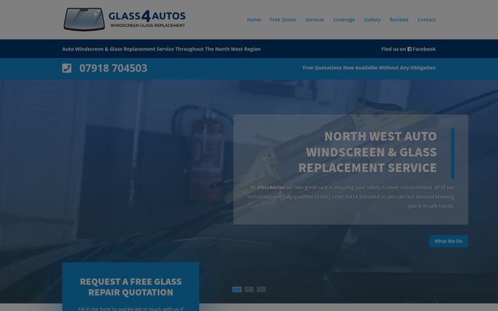 Screenshot of glass4autos.co.uk