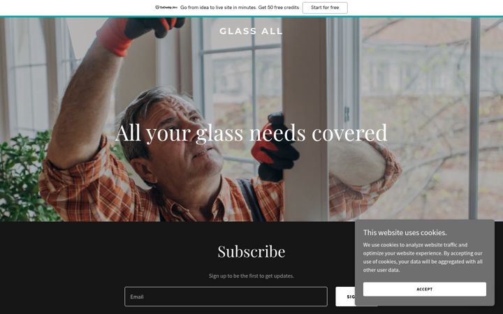 Screenshot of glassall.in
