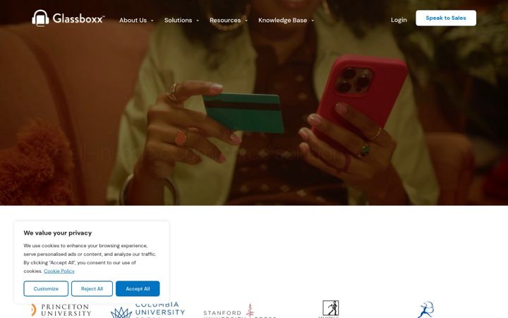 Screenshot of glassboxx.com