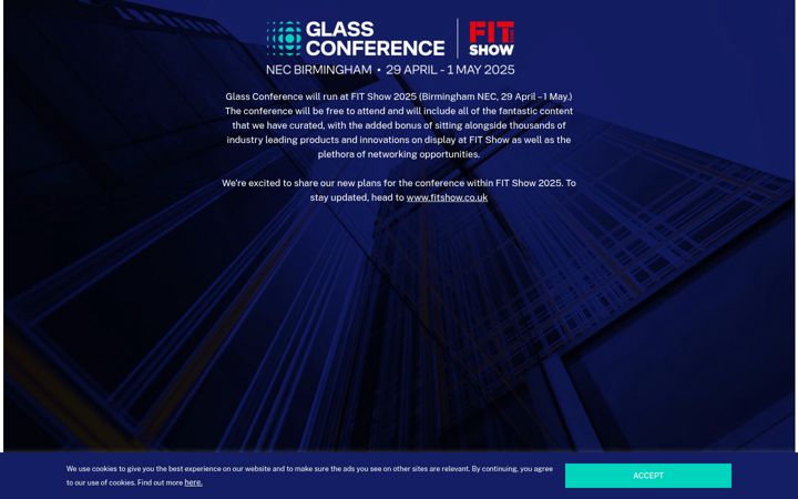 Screenshot of glassconference.co.uk