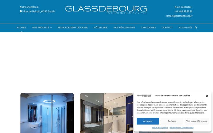 Screenshot of glassdebourg.fr