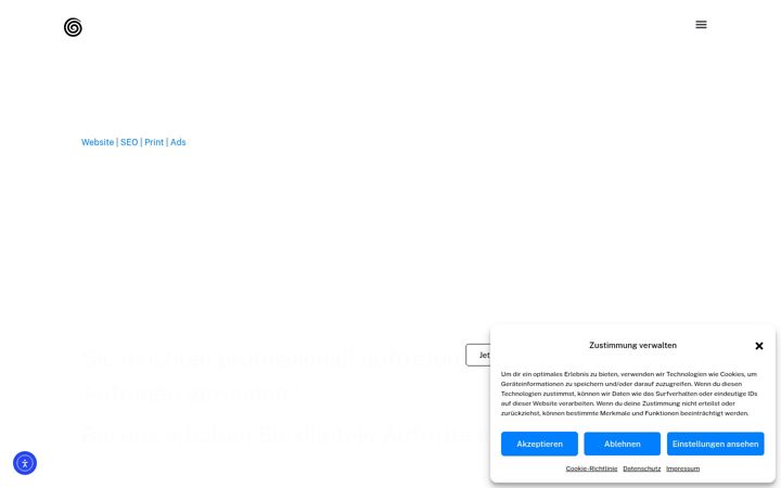 Screenshot of glassemarketing.de