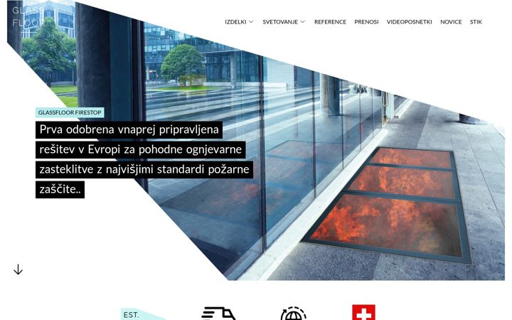 Screenshot of glassfloor.si