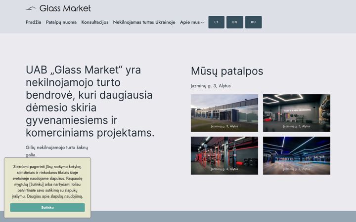 Screenshot of glassmarket.lt