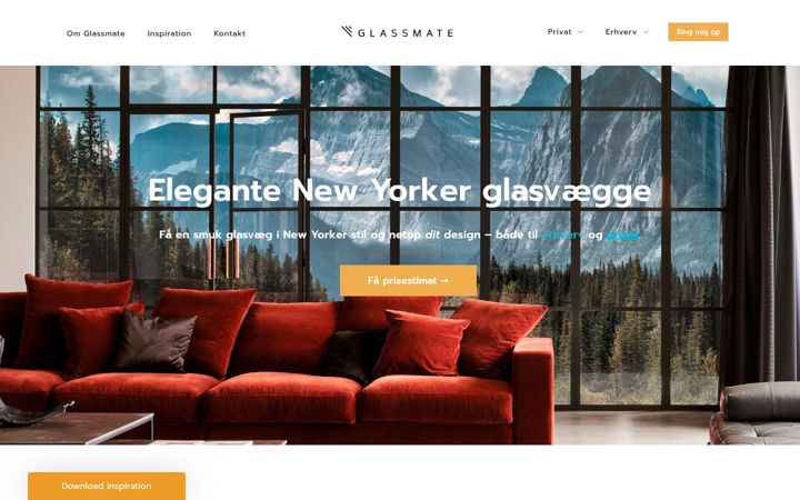 Screenshot of glassmate.dk