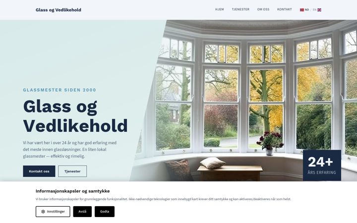 Screenshot of glassogvedlikehold.no