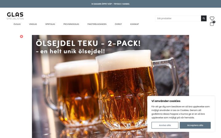 Screenshot of glasspecialisten.se