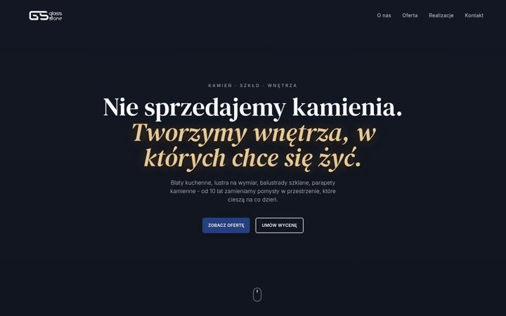 Screenshot of glassstone.pl