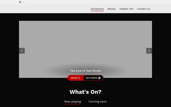 Screenshot of glassswordcinema.com
