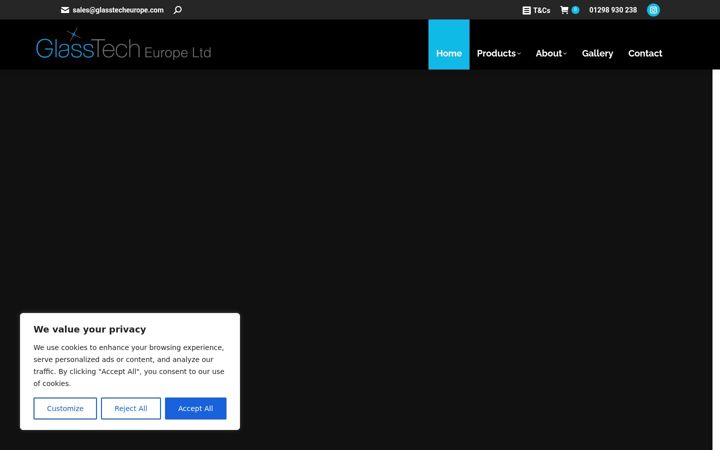 Screenshot of glasstecheurope.com