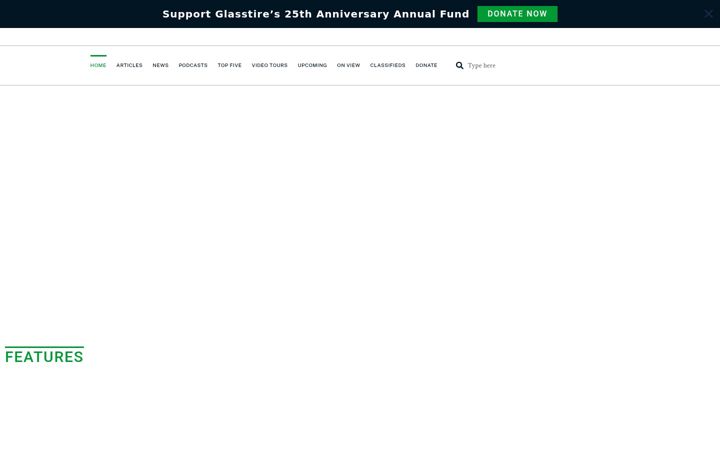 Screenshot of glasstire.com