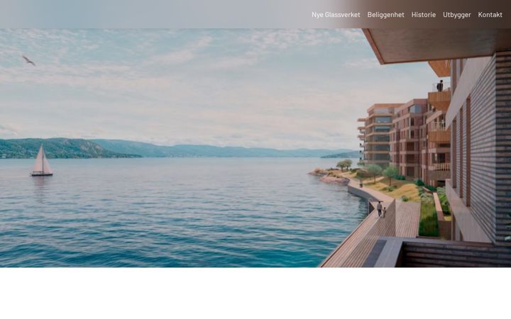 Screenshot of glassverketbolig.no