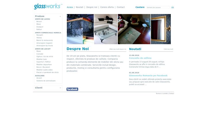 Screenshot of glassworks.ro