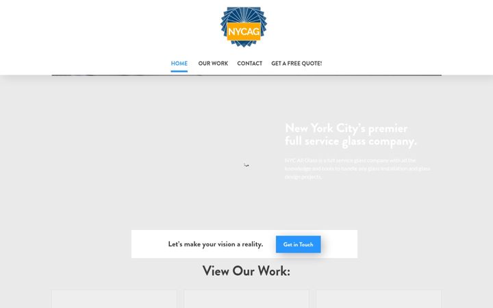 Screenshot of glassworksnewyork.com