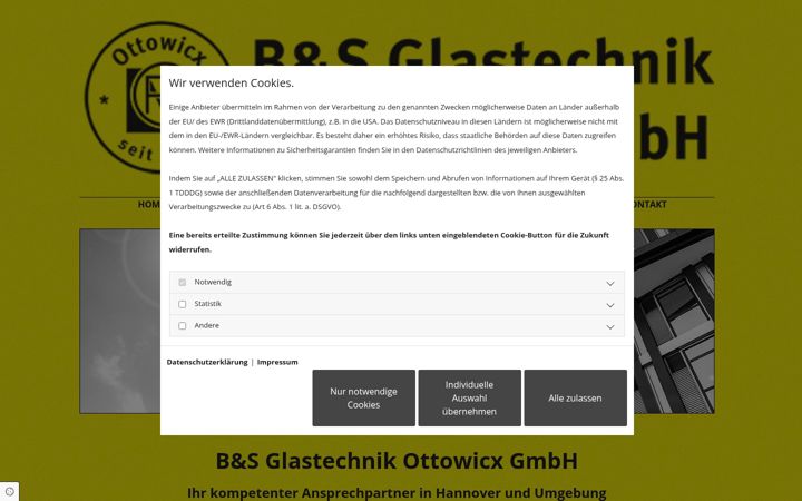 Screenshot of glastechnik-ottowicx.de