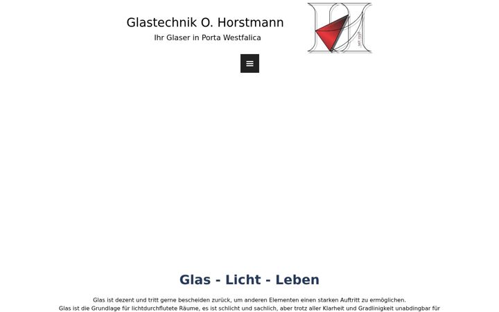 Screenshot of glastechnikhorstmann.de