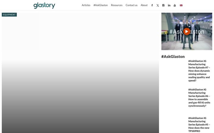 Screenshot stránky glastory.net