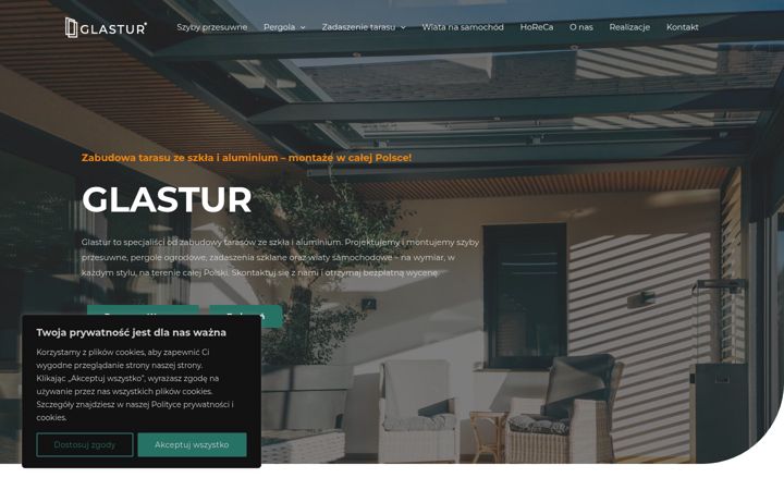Screenshot of glastur.pl