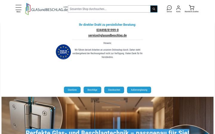 Screenshot of glasundbeschlag.de