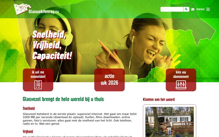 Screenshot of glaswebvenray.nu
