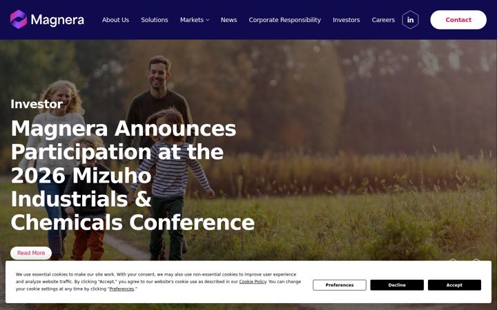 Screenshot of glatfelter.com