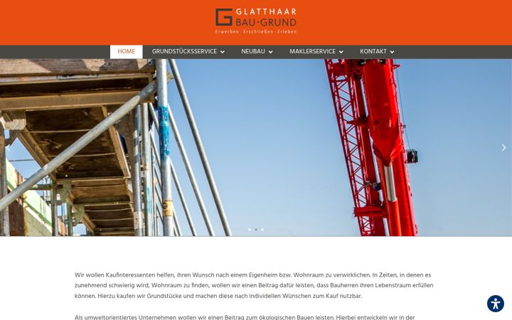Screenshot of glatthaar-gbg.com