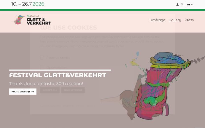 Screenshot of glattundverkehrt.at