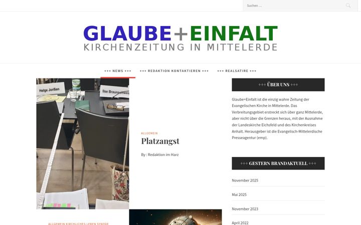 Screenshot of glaube-einfalt.de