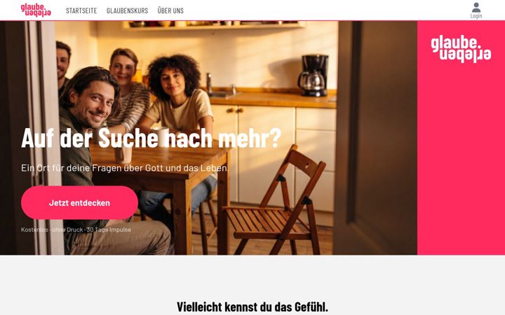 Screenshot of glaubeerleben.de