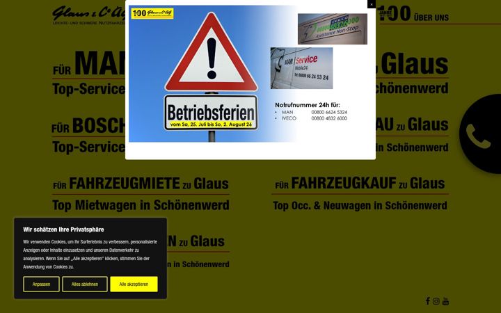 Screenshot of glaus.ch