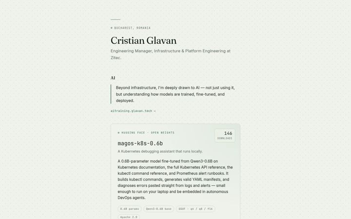 Screenshot of glavan.tech